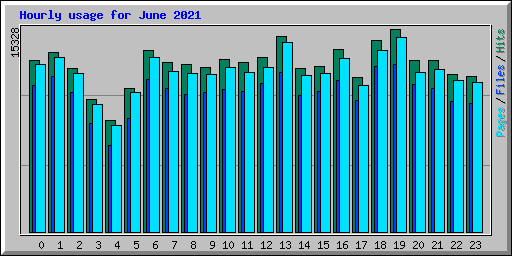 Hourly usage for June 2021