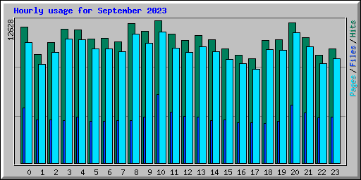 Hourly usage for September 2023